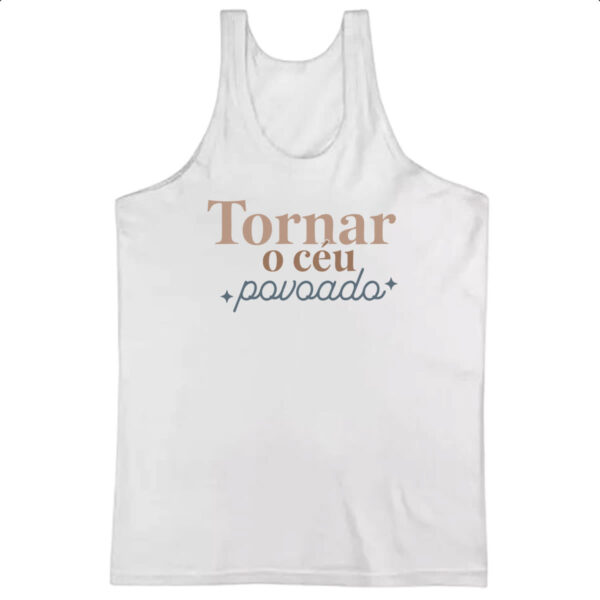 Camiseta Regata Tornar o ceu povoado