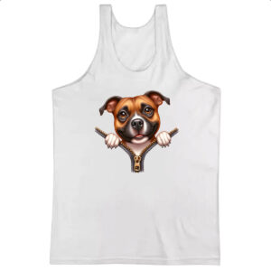 Camiseta Regata Staffordshire Bull Terrier no Ziper