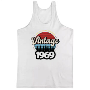 Camiseta Regata Vintage being awesome 1969