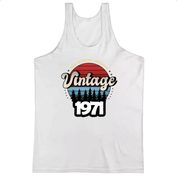 Camiseta Regata Vintage being awesome 1971