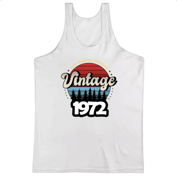 Camiseta Regata Vintage being awesome 1972