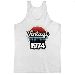 Camiseta Regata Vintage being awesome 1974
