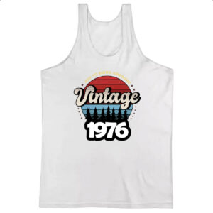 Camiseta Regata Vintage being awesome 1976