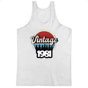 Camiseta Regata Vintage being awesome 1981