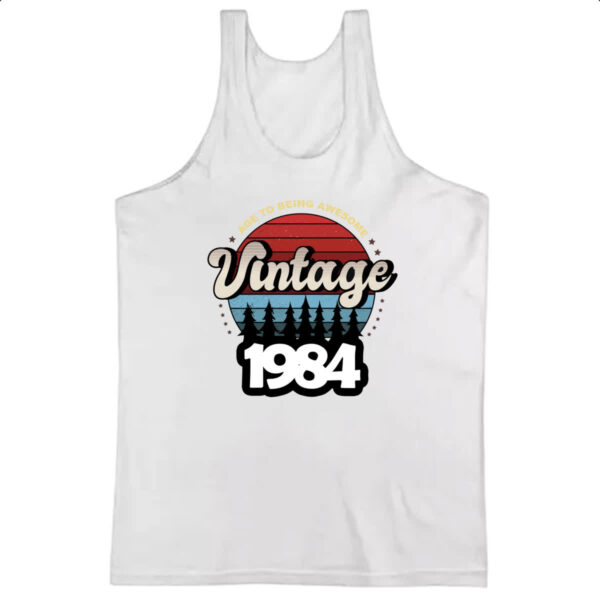 Camiseta Regata Vintage being awesome 1984