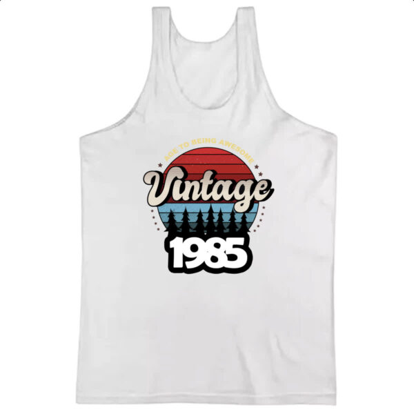 Camiseta Regata Vintage being awesome 1985