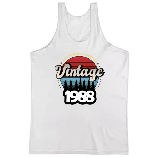 Camiseta Regata Vintage being awesome 1988