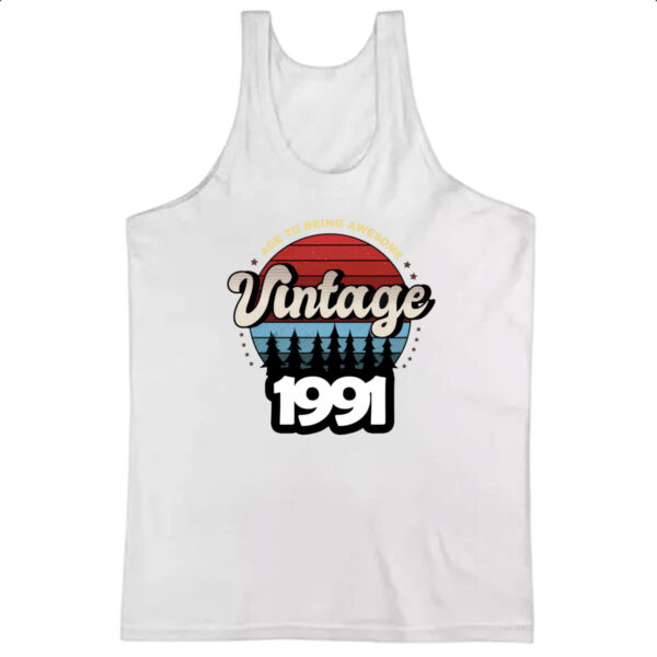 Camiseta Regata Vintage being awesome 1991