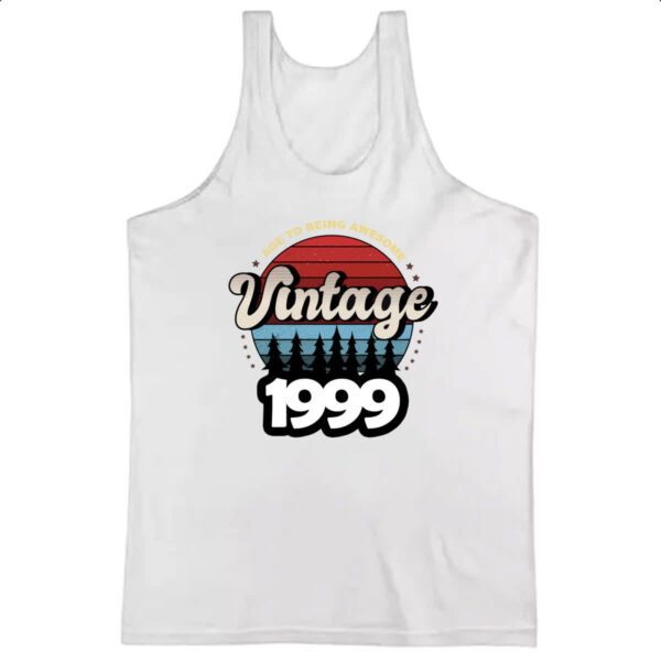 Camiseta Regata Vintage being awesome 1999