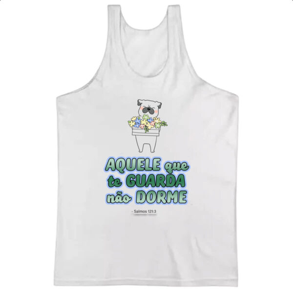 Camiseta Regata Versiculo Fofinho aquele que te guarda