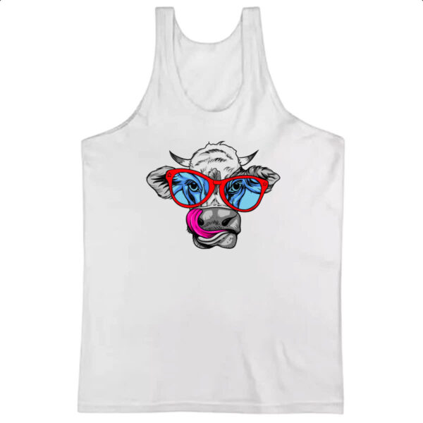 Camiseta Regata Vaca Doida Lambendo Oculos Vermelhos