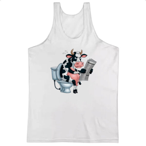 Camiseta Regata Vaca na sala de forca