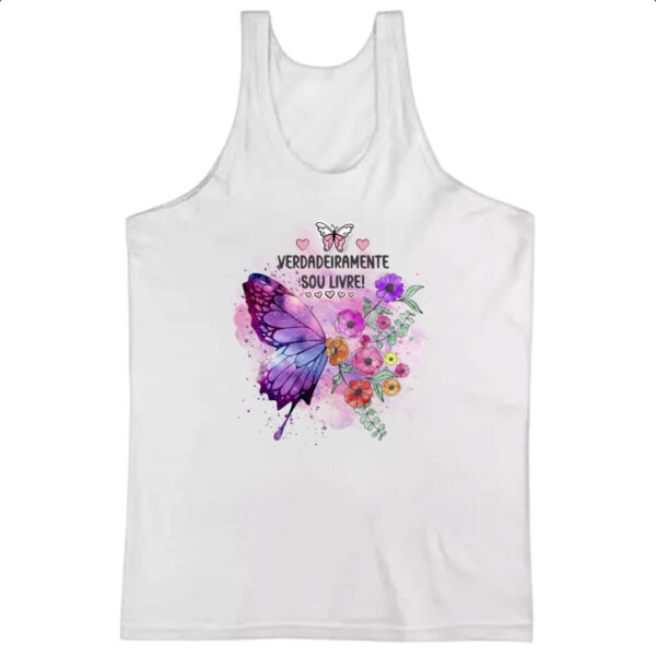 Camiseta Regata Verdadeiramente sou livre