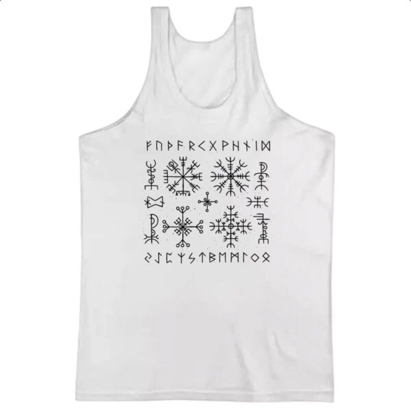 Camiseta Regata Viking simbolos runicos