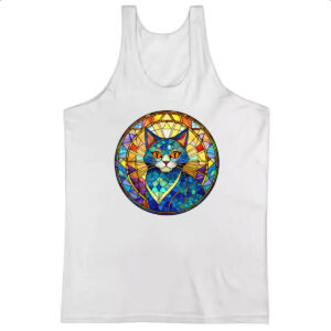 Camiseta Regata Vitral Gato