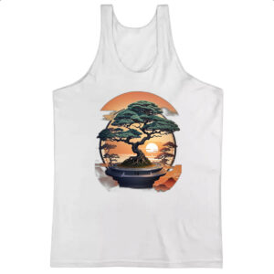 Camiseta Regata Bonsai sunset japan