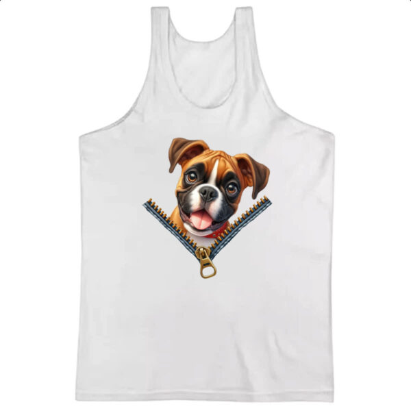 Camiseta Regata Boxer no Ziper