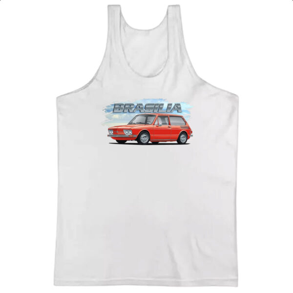 Camiseta Regata Brasilia Classica Vermelha
