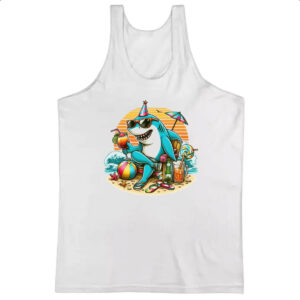 Camiseta Regata Tubarao de ferias