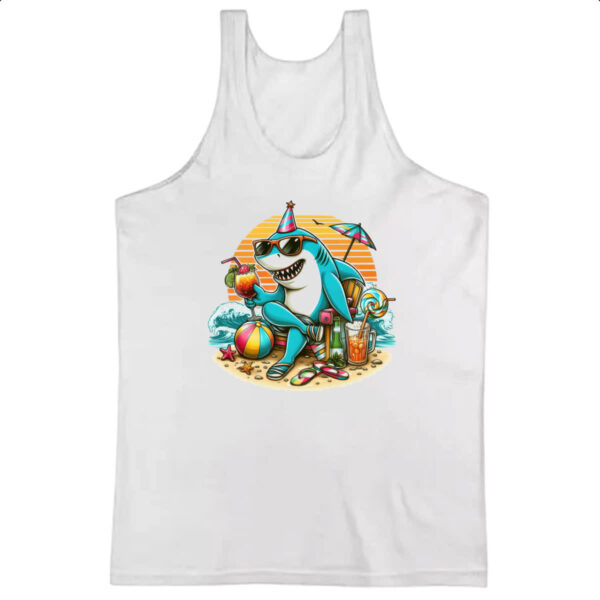 Camiseta Regata Tubarao de ferias