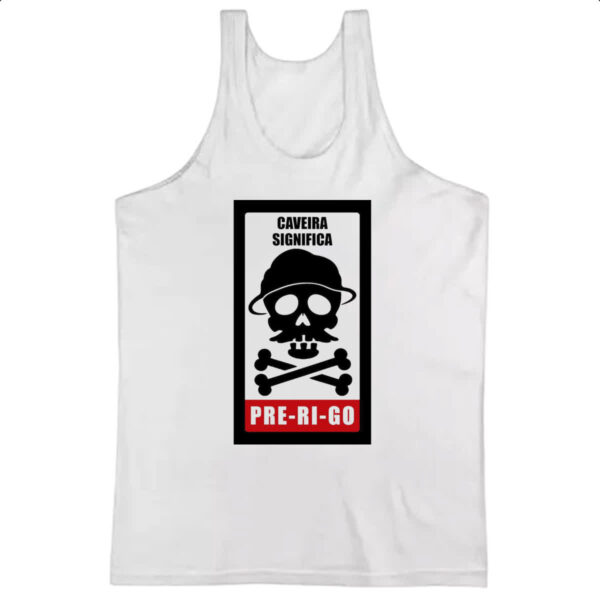 Camiseta Regata Caveira Perigo