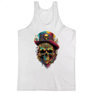 Camiseta Regata Cranio pirata joias