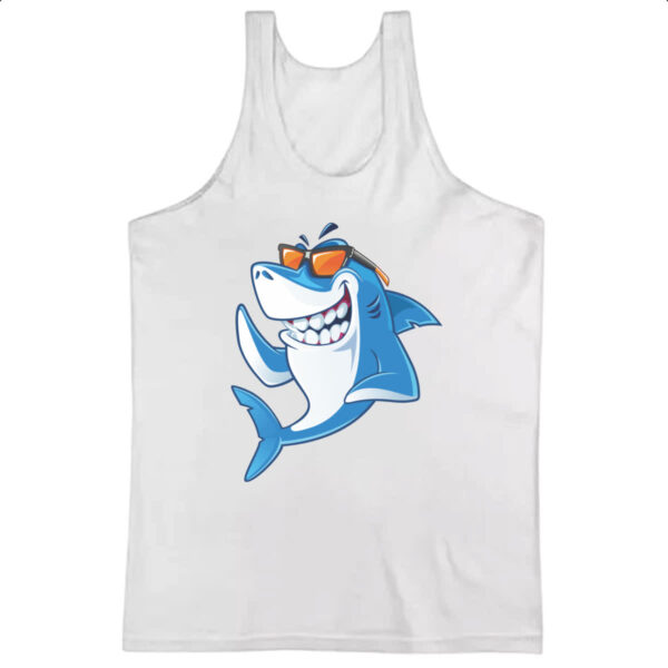 Camiseta Regata Tubarao verao oculos de sol