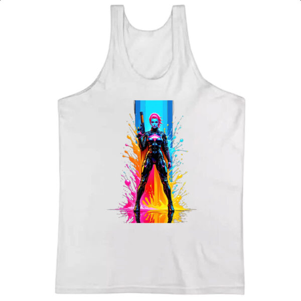 Camiseta Regata Guerreira espacial splash art