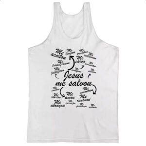 Camiseta Regata Jesus me salvou