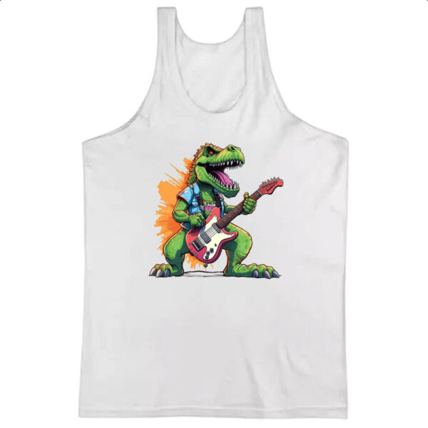 Camiseta Regata T-Rex Guitarrista