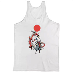 Camiseta Regata Samurai Dragao sol nascente