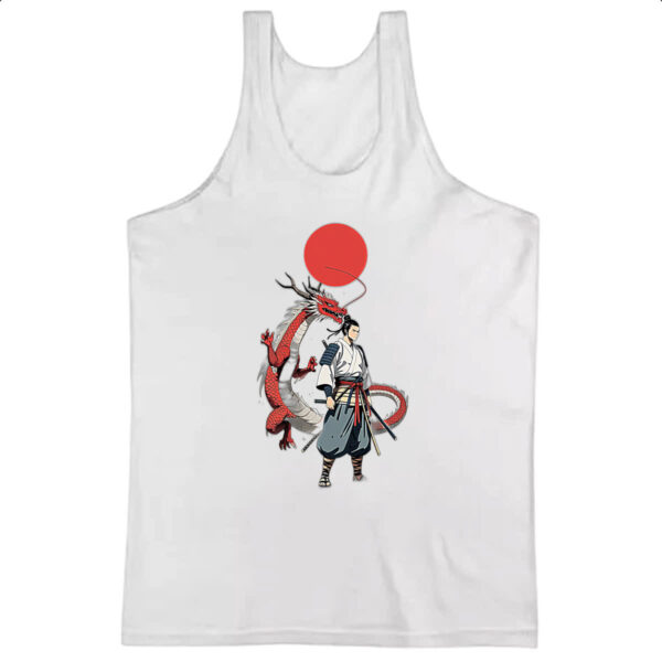Camiseta Regata Samurai Dragao sol nascente