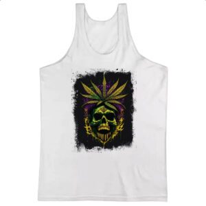 Camiseta Regata Skull Erva Medicinal