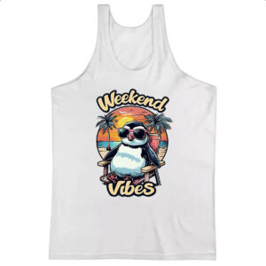 Camiseta Regata Pinguim Weekend Vibes