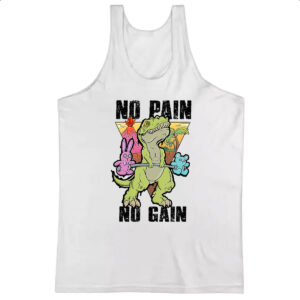 Camiseta Regata Dinossauro No Pain No Gain