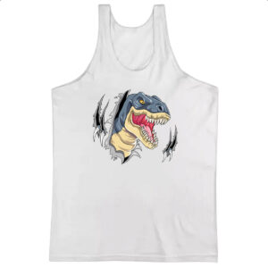 Camiseta Regata T-Rex rasgando a camisa