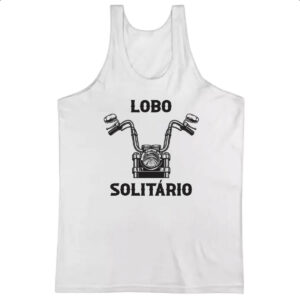 Camiseta Regata Guidao moto lobo solitario