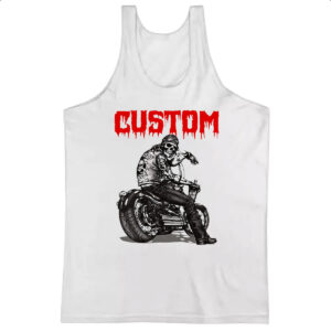 Camiseta Regata Moto Skull Custom