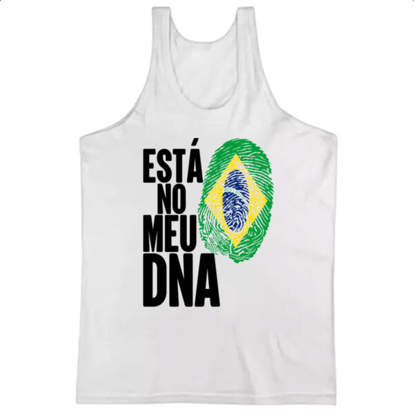 Camiseta Regata Esta no meu DNA Brasil