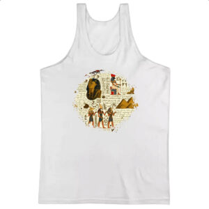 Camiseta Regata Hieroglifos Egipcios
