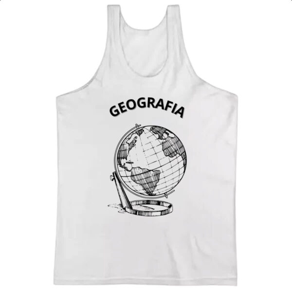 Camiseta Regata Geografia Globo