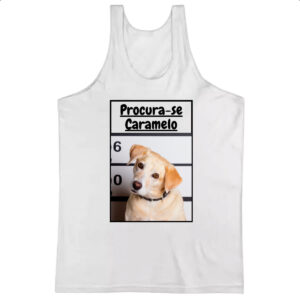 Camiseta Regata Procura-se um caramelo