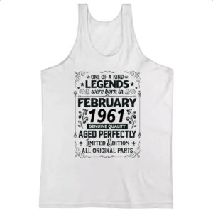 Camiseta Regata Legends Were Born FEV-1961