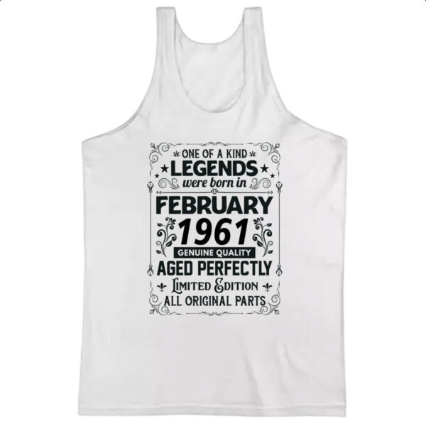Camiseta Regata Legends Were Born FEV-1961