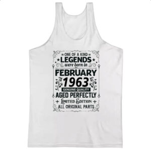 Camiseta Regata Legends Were Born FEV-1963