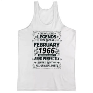 Camiseta Regata Legends Were Born FEV-1966