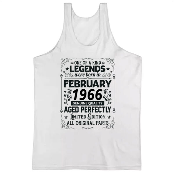 Camiseta Regata Legends Were Born FEV-1966