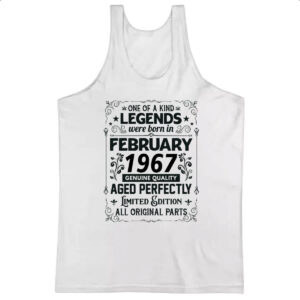 Camiseta Regata Legends Were Born FEV-1967