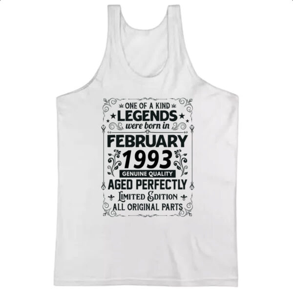Camiseta Regata Legends Were Born FEV-1993