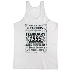 Camiseta Regata Legends Were Born FEV-1995